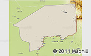 Shaded Relief 3D Map of Nasir, physical outside