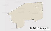 Shaded Relief 3D Map of Nasir, single color outside