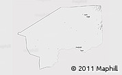 Silver Style 3D Map of Nasir, single color outside