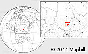 Blank Location Map of Nasir, within the entire country