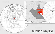 Blank Location Map of Nasir, highlighted country, highlighted grandparent region