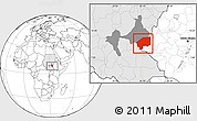 Blank Location Map of Nasir, highlighted country, highlighted parent region