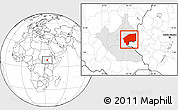 Blank Location Map of Nasir, highlighted grandparent region
