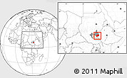 Blank Location Map of Nasir, highlighted parent region, highlighted grandparent region, within the entire country