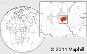 Blank Location Map of Nasir, highlighted parent region