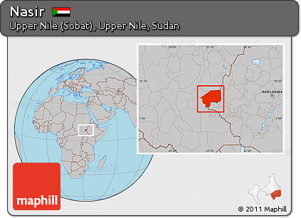 Gray Location Map of Nasir