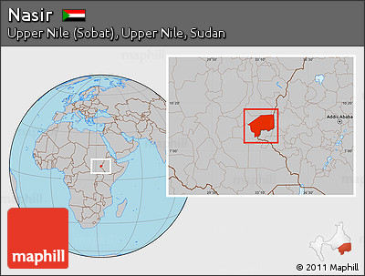 Gray Location Map of Nasir