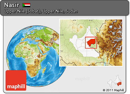 Physical Location Map of Nasir, highlighted grandparent region