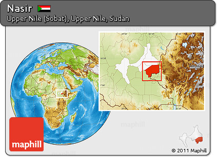 Physical Location Map of Nasir, highlighted parent region