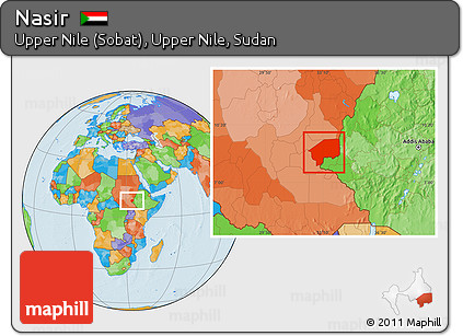 Political Location Map of Nasir