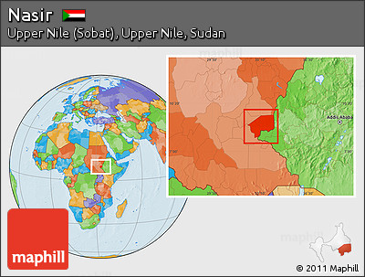 Political Location Map of Nasir