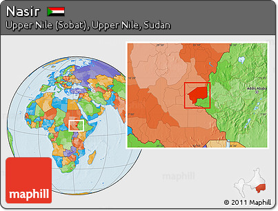 Political Location Map of Nasir