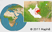 Satellite Location Map of Nasir, highlighted grandparent region