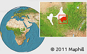 Satellite Location Map of Nasir, highlighted parent region