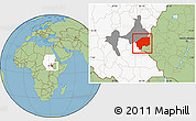 Savanna Style Location Map of Nasir, highlighted country, highlighted parent region