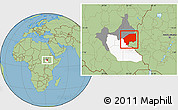 Savanna Style Location Map of Nasir, highlighted parent region, highlighted grandparent region