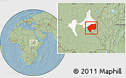 Savanna Style Location Map of Nasir, highlighted parent region, hill shading