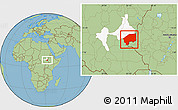 Savanna Style Location Map of Nasir, highlighted parent region