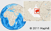 Shaded Relief Location Map of Nasir, highlighted grandparent region