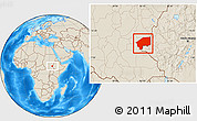 Shaded Relief Location Map of Nasir