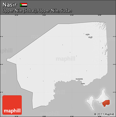 Gray Map of Nasir, single color outside