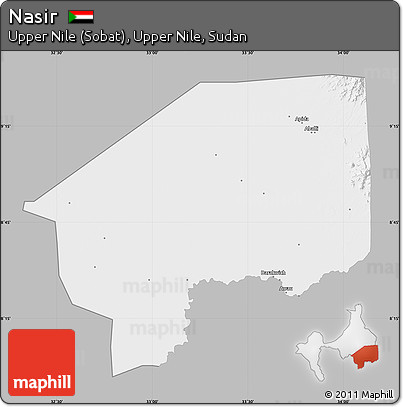 Gray Map of Nasir, single color outside