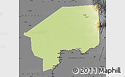 Physical Map of Nasir, darken, desaturated
