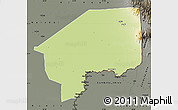 Physical Map of Nasir, darken, semi-desaturated