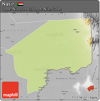 Physical Map of Nasir, desaturated