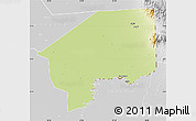 Physical Map of Nasir, lighten, desaturated