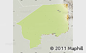Physical Map of Nasir, lighten, semi-desaturated