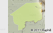 Physical Map of Nasir, semi-desaturated