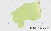 Physical Map of Nasir, single color outside