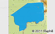Political Map of Nasir, physical outside