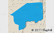 Political Map of Nasir, shaded relief outside