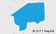 Political Map of Nasir, single color outside