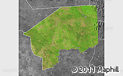 Satellite Map of Nasir, desaturated