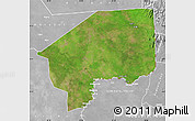Satellite Map of Nasir, lighten, desaturated