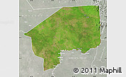 Satellite Map of Nasir, lighten, semi-desaturated