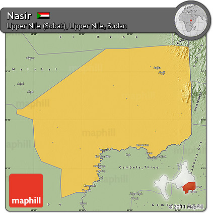 Savanna Style Map of Nasir