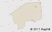 Shaded Relief Map of Nasir, cropped outside