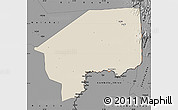 Shaded Relief Map of Nasir, darken, desaturated