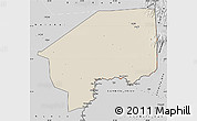 Shaded Relief Map of Nasir, desaturated