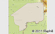 Shaded Relief Map of Nasir, physical outside