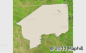 Shaded Relief Map of Nasir, satellite outside