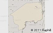 Shaded Relief Map of Nasir, semi-desaturated