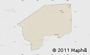 Shaded Relief Map of Nasir, single color outside