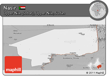 Gray Panoramic Map of Nasir