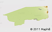 Physical Panoramic Map of Nasir, cropped outside