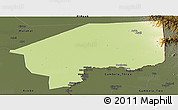 Physical Panoramic Map of Nasir, darken